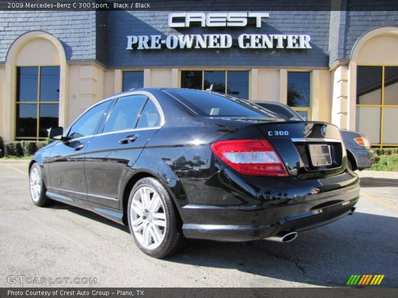 Black / Black 2009 Mercedes-Benz C 300 Sport
