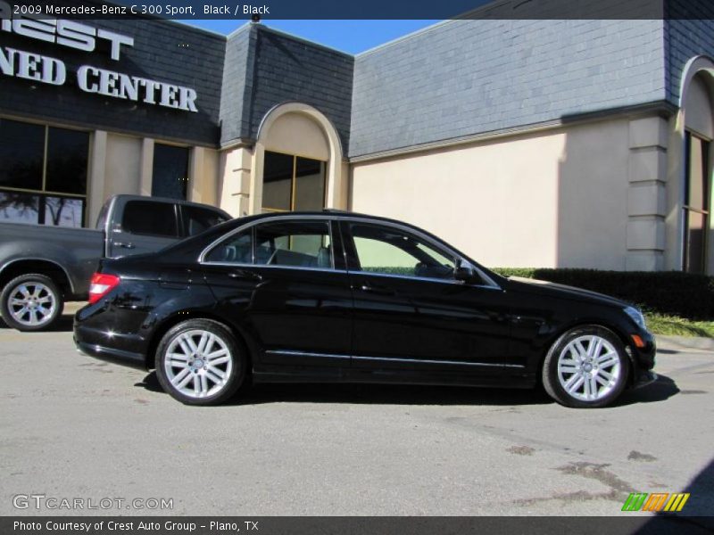 Black / Black 2009 Mercedes-Benz C 300 Sport