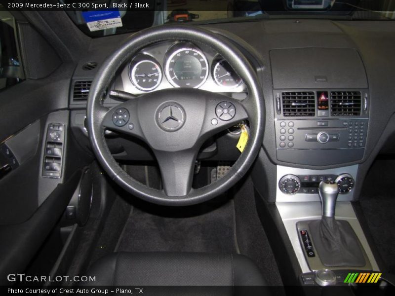 Black / Black 2009 Mercedes-Benz C 300 Sport