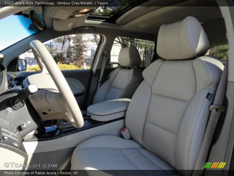 Nimbus Gray Metallic / Taupe 2007 Acura MDX Technology