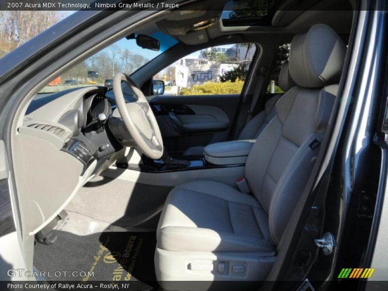 Nimbus Gray Metallic / Taupe 2007 Acura MDX Technology