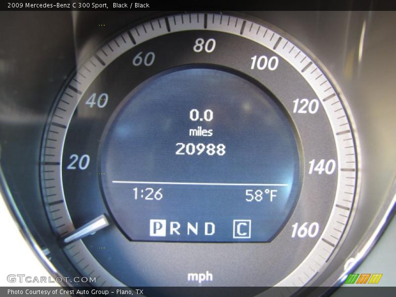 Black / Black 2009 Mercedes-Benz C 300 Sport