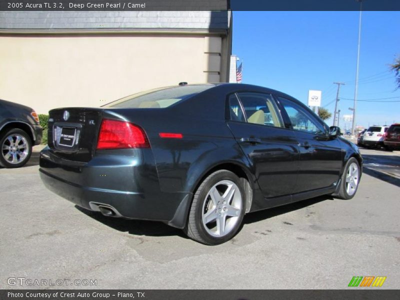 Deep Green Pearl / Camel 2005 Acura TL 3.2