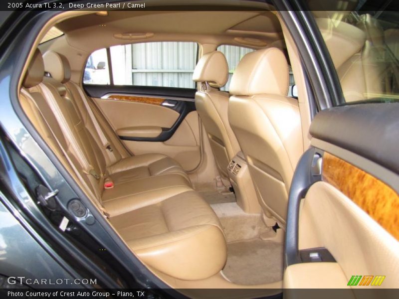 Deep Green Pearl / Camel 2005 Acura TL 3.2