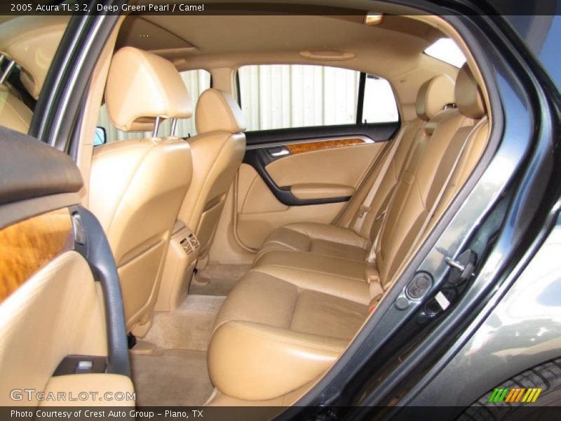 Deep Green Pearl / Camel 2005 Acura TL 3.2