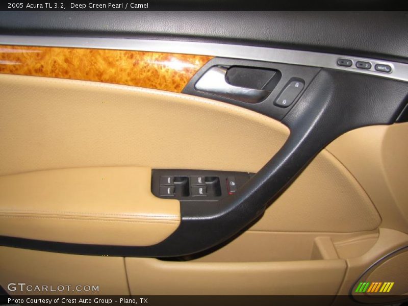 Deep Green Pearl / Camel 2005 Acura TL 3.2