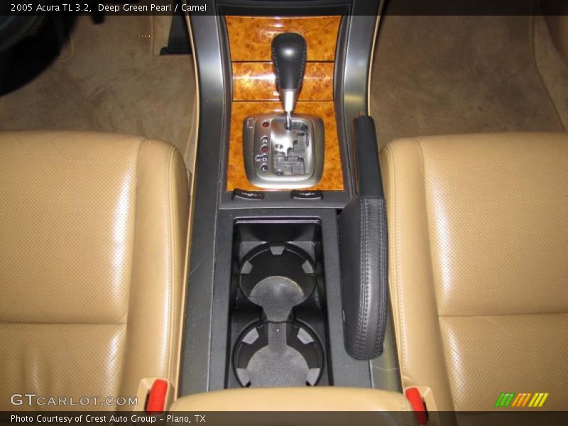 Deep Green Pearl / Camel 2005 Acura TL 3.2