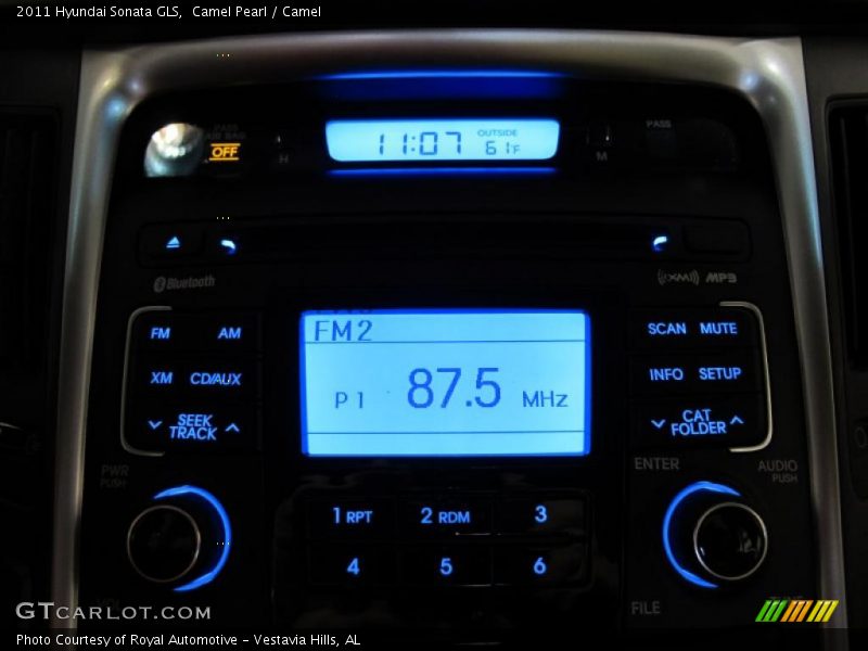 Controls of 2011 Sonata GLS