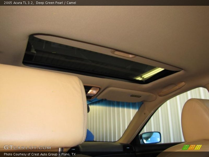 Deep Green Pearl / Camel 2005 Acura TL 3.2