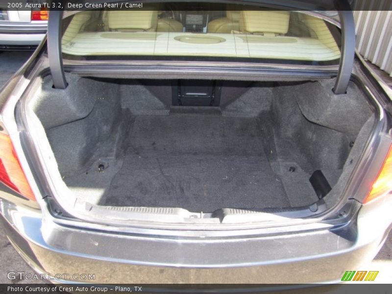 Deep Green Pearl / Camel 2005 Acura TL 3.2