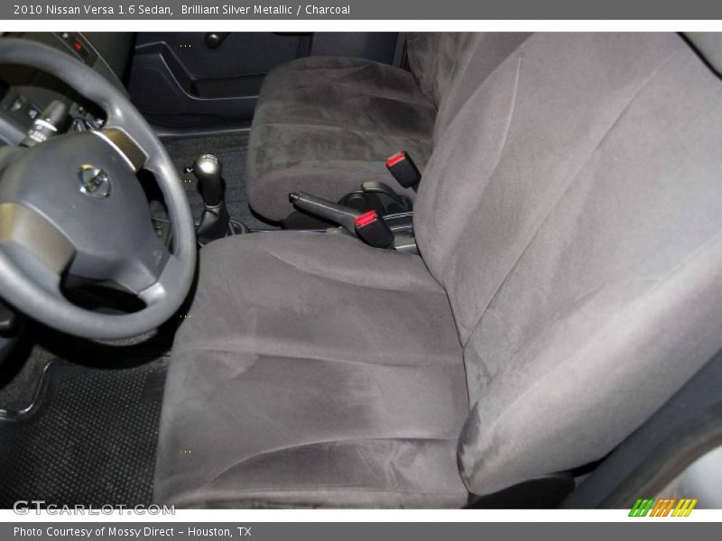 Brilliant Silver Metallic / Charcoal 2010 Nissan Versa 1.6 Sedan
