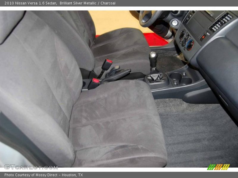 Brilliant Silver Metallic / Charcoal 2010 Nissan Versa 1.6 Sedan