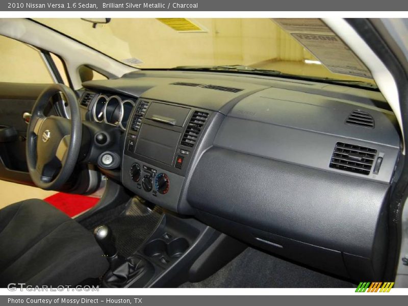 Brilliant Silver Metallic / Charcoal 2010 Nissan Versa 1.6 Sedan
