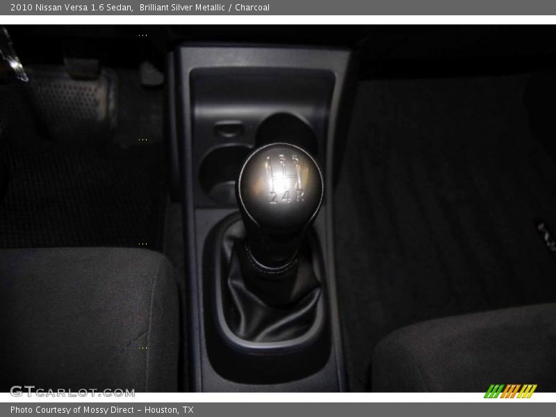 Brilliant Silver Metallic / Charcoal 2010 Nissan Versa 1.6 Sedan