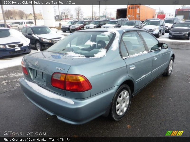 Iced Teal Pearl / Gray 2000 Honda Civic VP Sedan