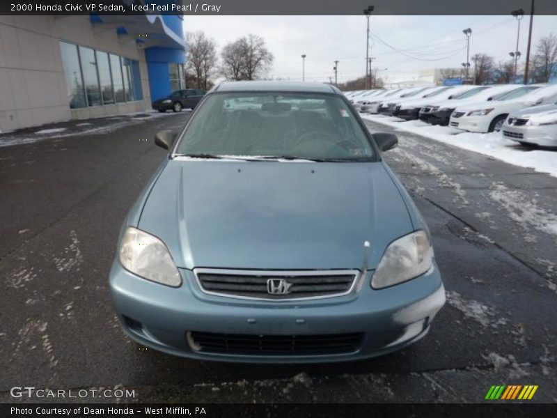 Iced Teal Pearl / Gray 2000 Honda Civic VP Sedan