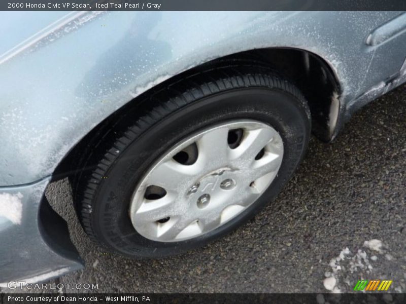 Iced Teal Pearl / Gray 2000 Honda Civic VP Sedan