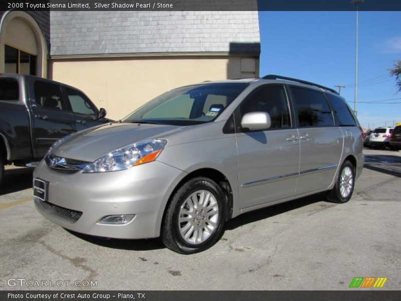 Silver Shadow Pearl / Stone 2008 Toyota Sienna Limited