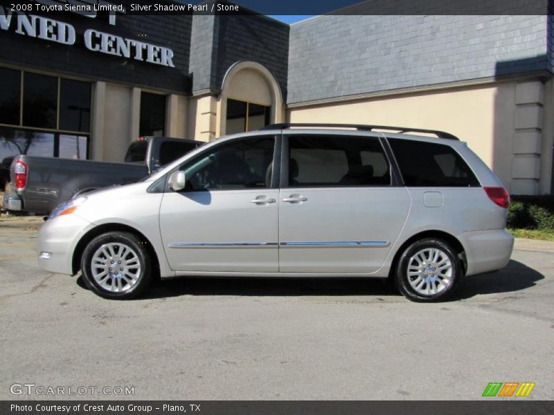 Silver Shadow Pearl / Stone 2008 Toyota Sienna Limited