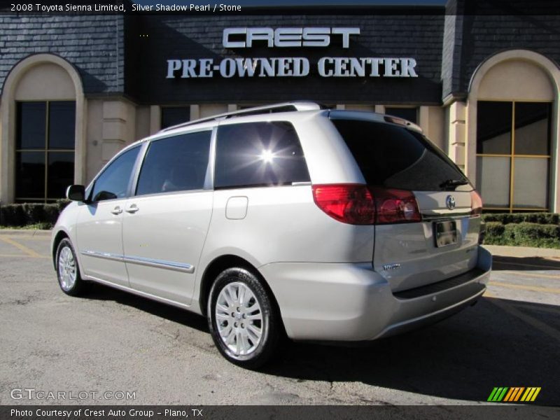 Silver Shadow Pearl / Stone 2008 Toyota Sienna Limited