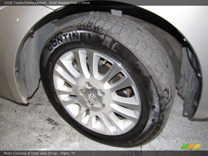 Silver Shadow Pearl / Stone 2008 Toyota Sienna Limited