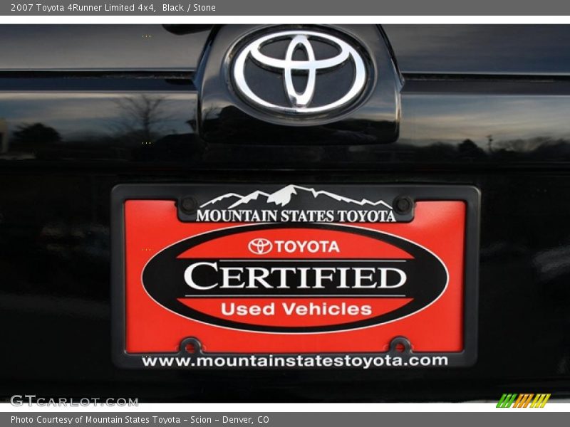 Black / Stone 2007 Toyota 4Runner Limited 4x4