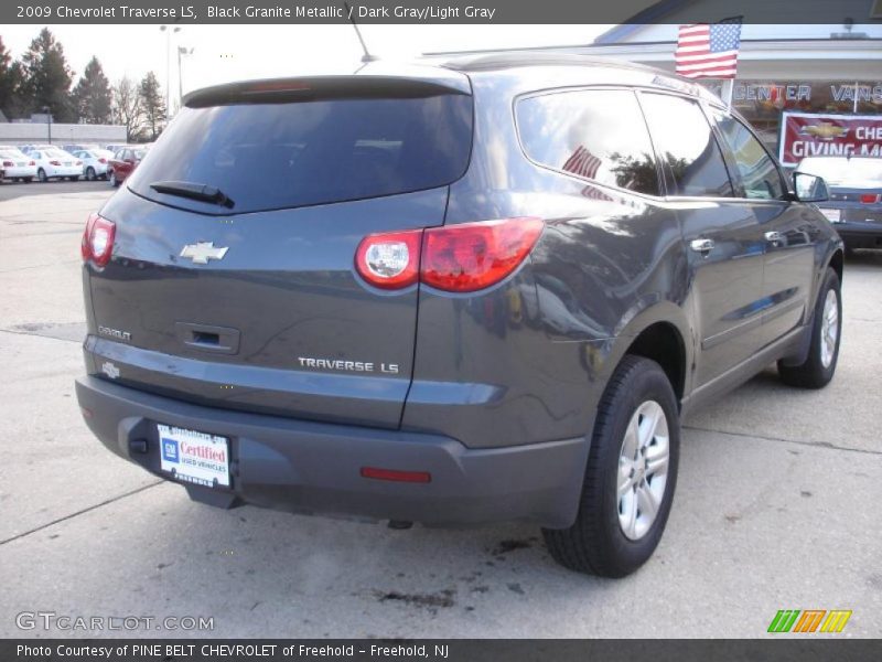 Black Granite Metallic / Dark Gray/Light Gray 2009 Chevrolet Traverse LS