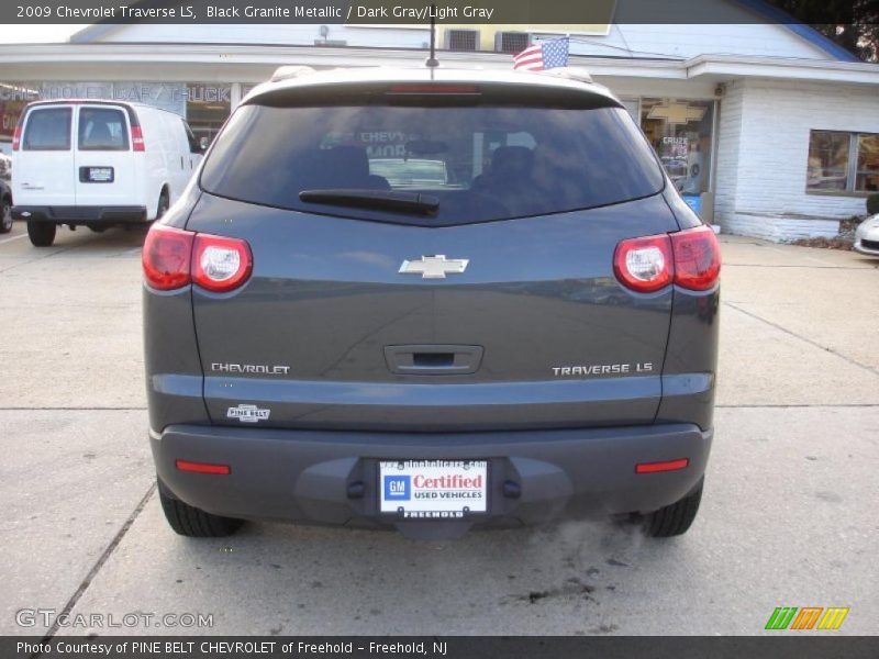 Black Granite Metallic / Dark Gray/Light Gray 2009 Chevrolet Traverse LS