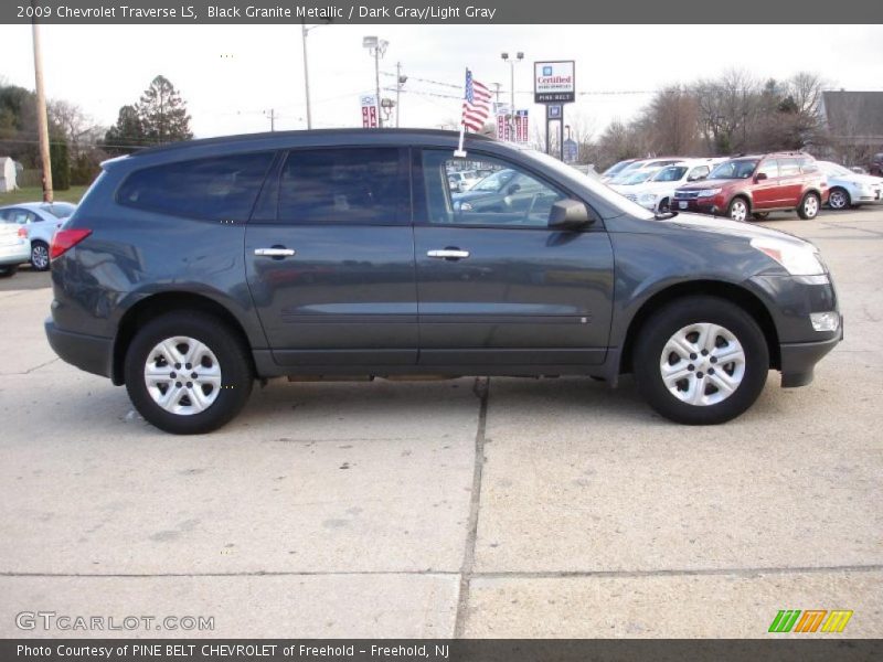 Black Granite Metallic / Dark Gray/Light Gray 2009 Chevrolet Traverse LS