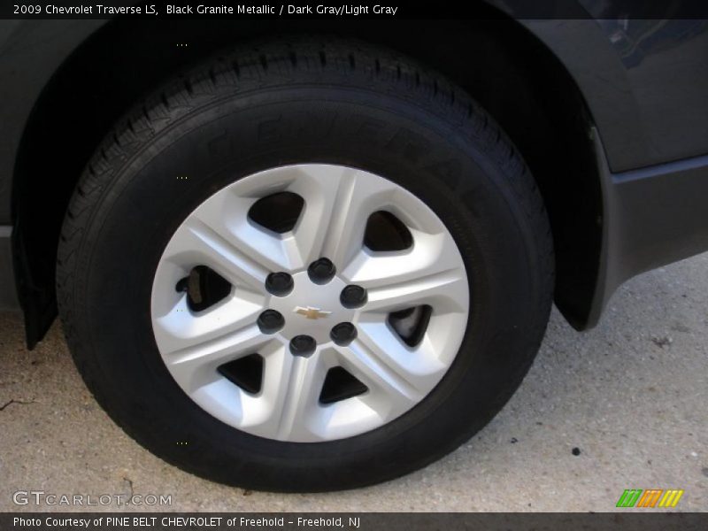Black Granite Metallic / Dark Gray/Light Gray 2009 Chevrolet Traverse LS