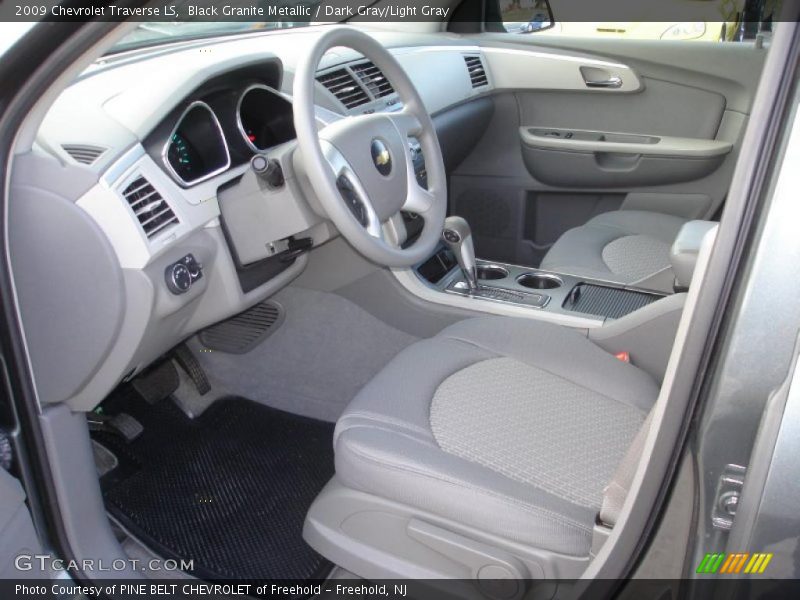 Black Granite Metallic / Dark Gray/Light Gray 2009 Chevrolet Traverse LS