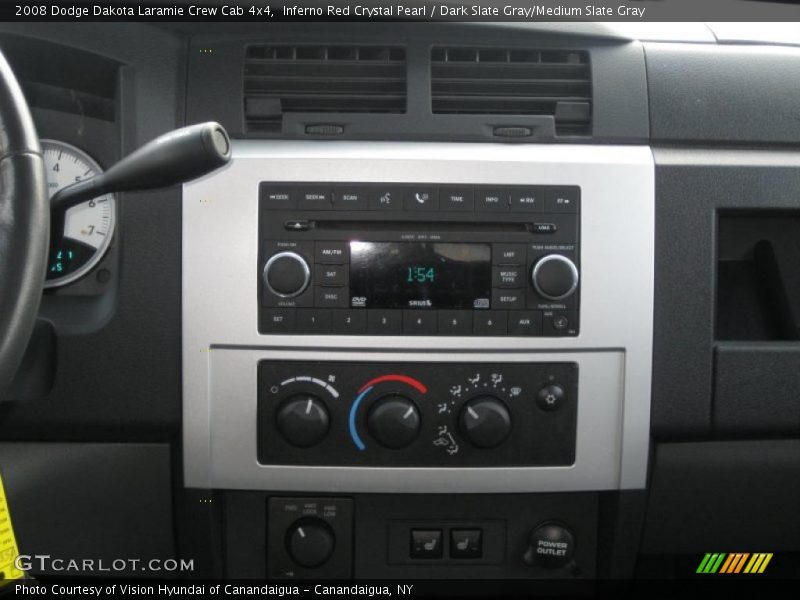 Inferno Red Crystal Pearl / Dark Slate Gray/Medium Slate Gray 2008 Dodge Dakota Laramie Crew Cab 4x4