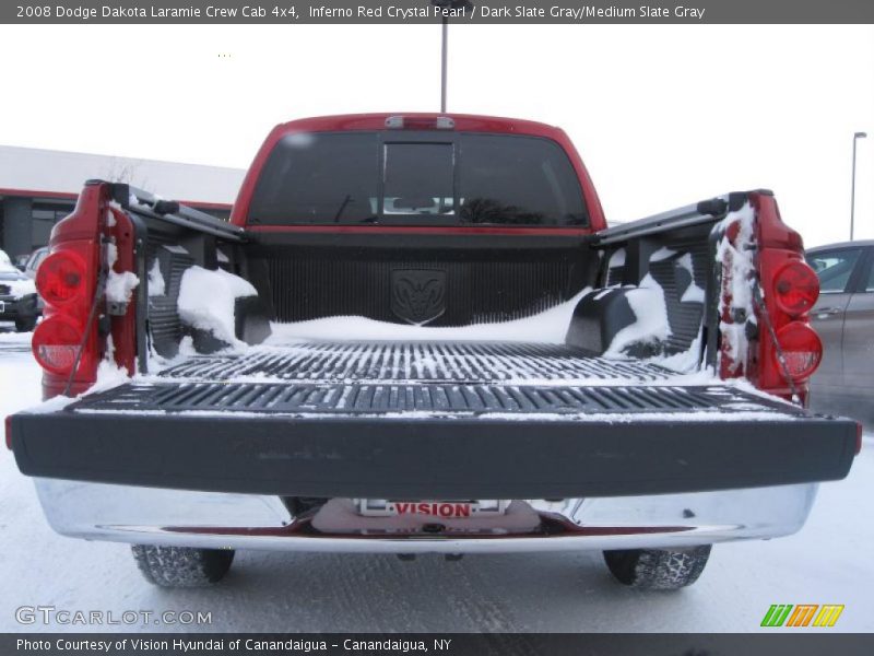 Inferno Red Crystal Pearl / Dark Slate Gray/Medium Slate Gray 2008 Dodge Dakota Laramie Crew Cab 4x4