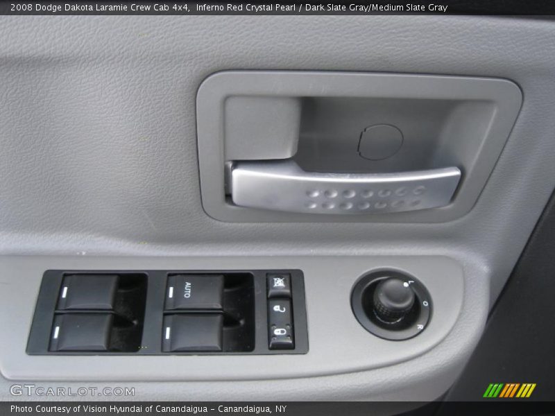 Inferno Red Crystal Pearl / Dark Slate Gray/Medium Slate Gray 2008 Dodge Dakota Laramie Crew Cab 4x4
