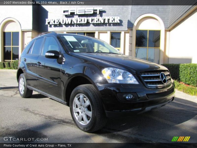 Black / Ash Grey 2007 Mercedes-Benz ML 350 4Matic