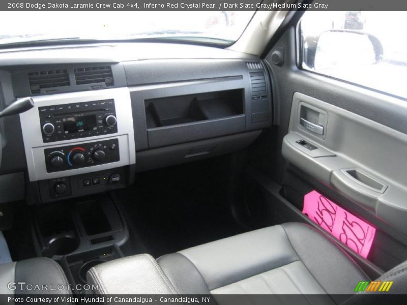 Inferno Red Crystal Pearl / Dark Slate Gray/Medium Slate Gray 2008 Dodge Dakota Laramie Crew Cab 4x4