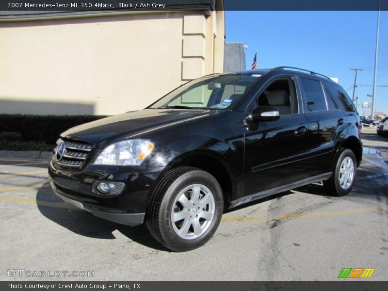 Black / Ash Grey 2007 Mercedes-Benz ML 350 4Matic