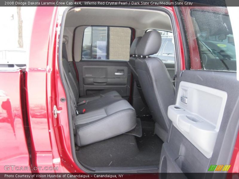 Inferno Red Crystal Pearl / Dark Slate Gray/Medium Slate Gray 2008 Dodge Dakota Laramie Crew Cab 4x4