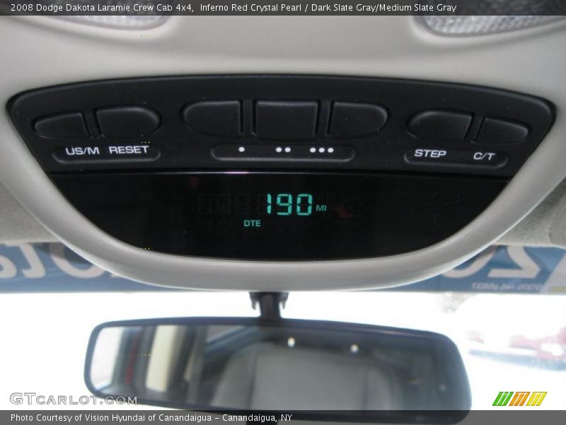 Inferno Red Crystal Pearl / Dark Slate Gray/Medium Slate Gray 2008 Dodge Dakota Laramie Crew Cab 4x4