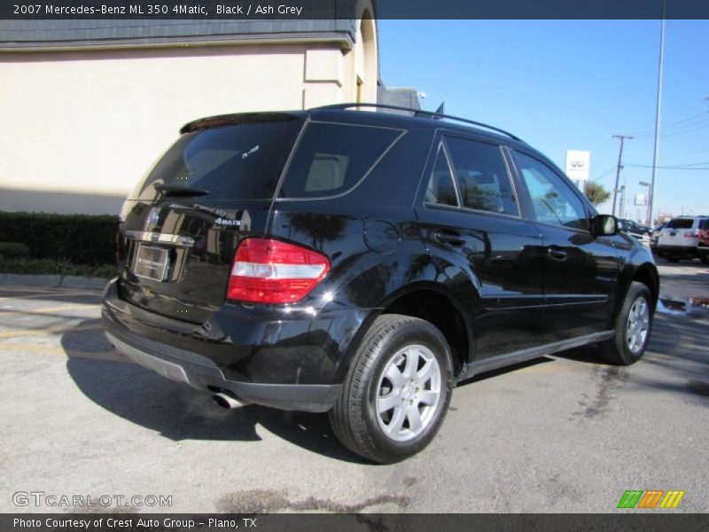 Black / Ash Grey 2007 Mercedes-Benz ML 350 4Matic