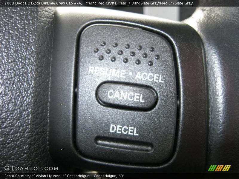 Inferno Red Crystal Pearl / Dark Slate Gray/Medium Slate Gray 2008 Dodge Dakota Laramie Crew Cab 4x4