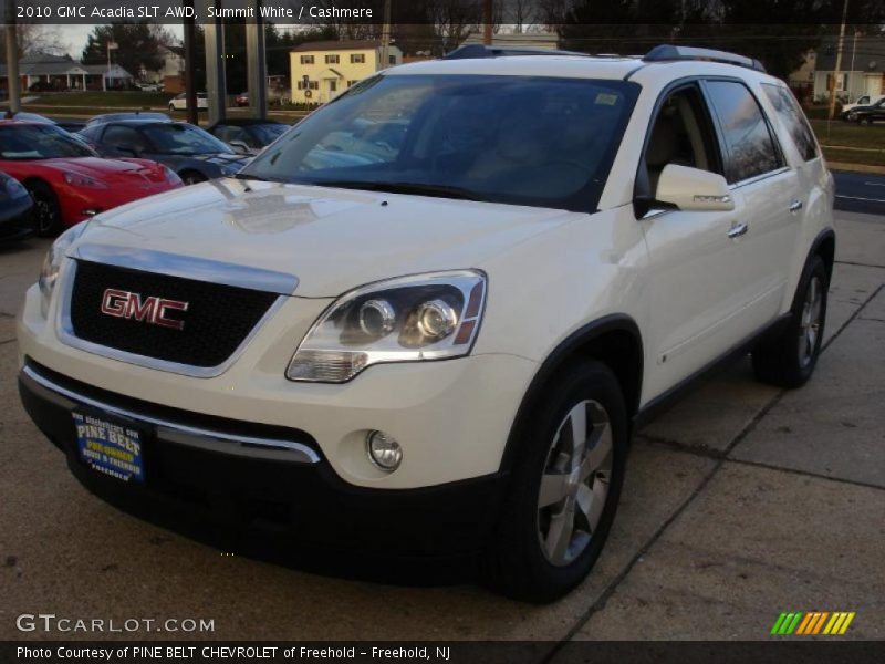 Summit White / Cashmere 2010 GMC Acadia SLT AWD