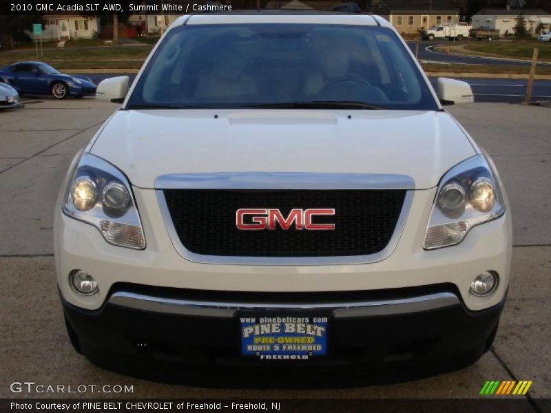 Summit White / Cashmere 2010 GMC Acadia SLT AWD