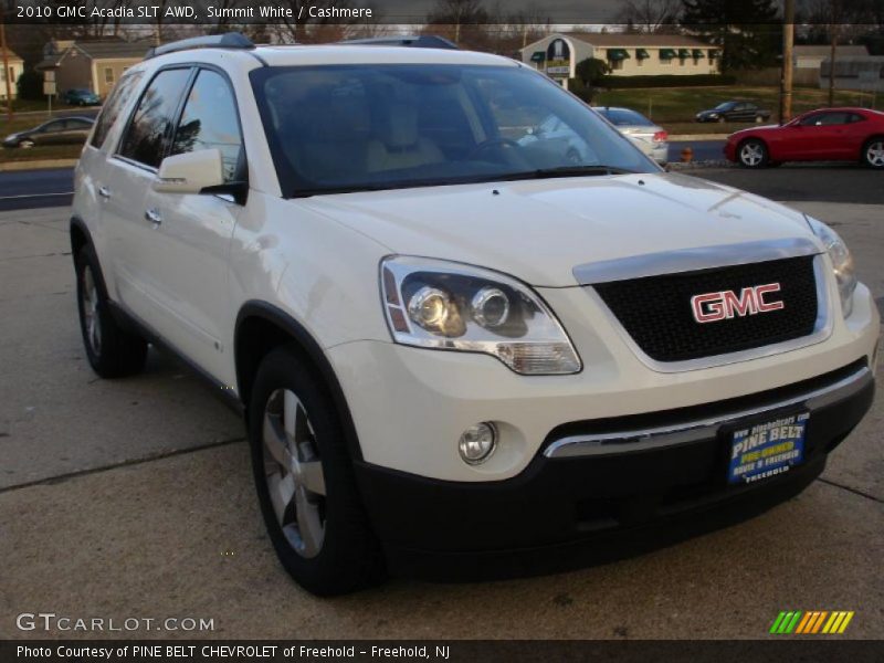 Summit White / Cashmere 2010 GMC Acadia SLT AWD