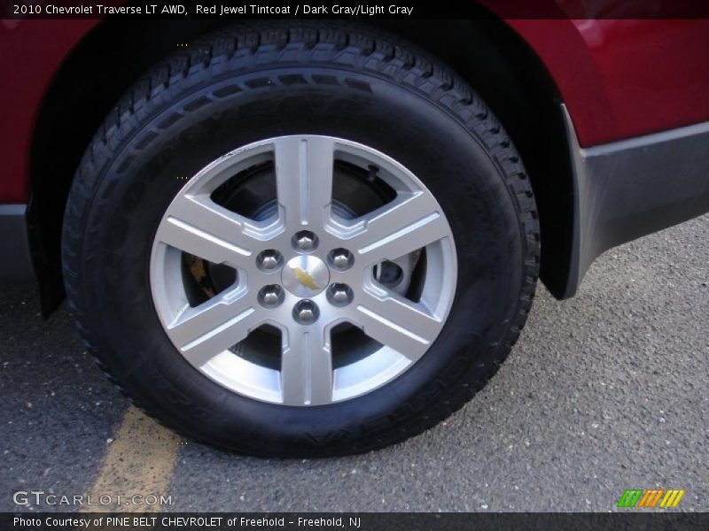 Red Jewel Tintcoat / Dark Gray/Light Gray 2010 Chevrolet Traverse LT AWD