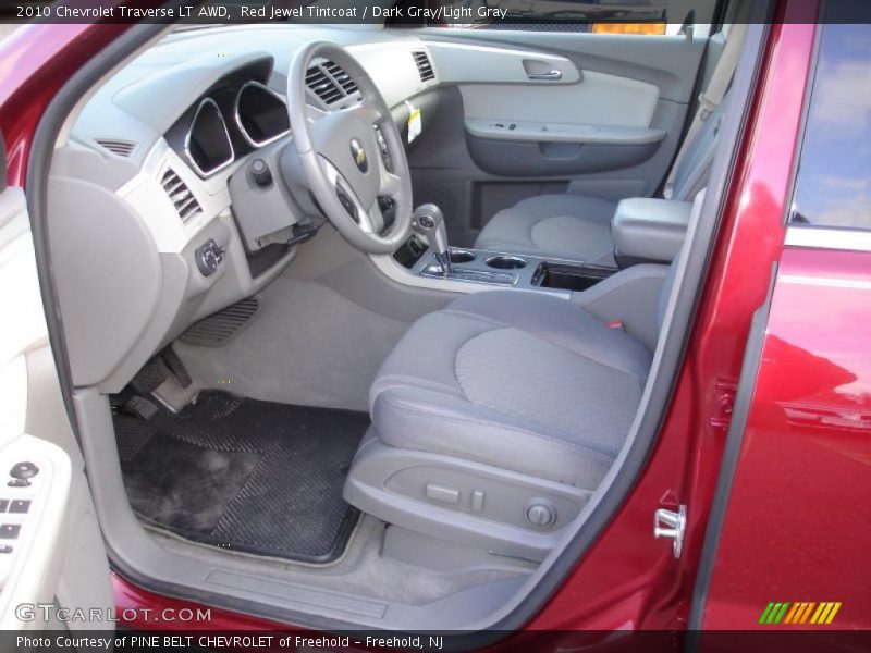 Red Jewel Tintcoat / Dark Gray/Light Gray 2010 Chevrolet Traverse LT AWD