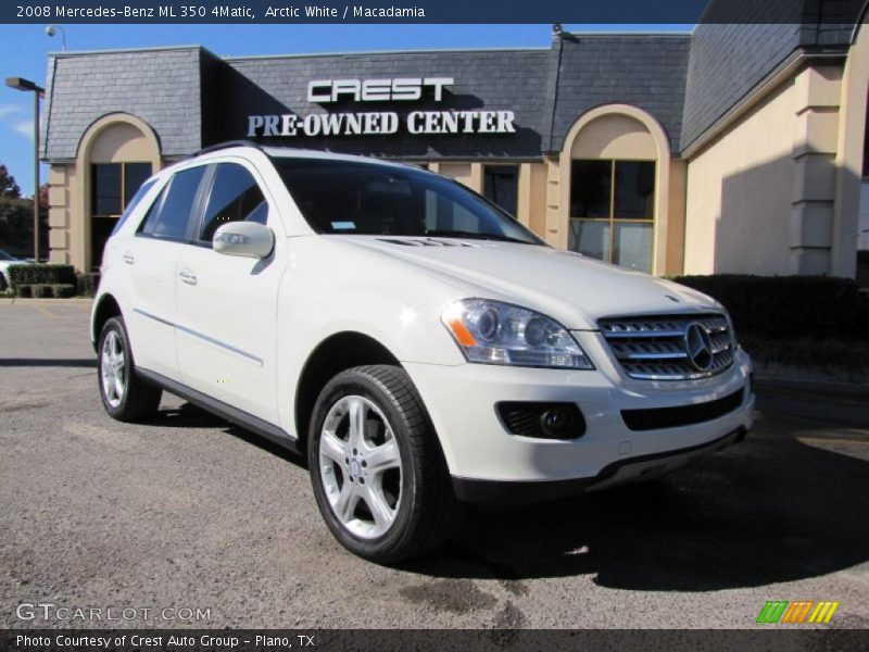 Arctic White / Macadamia 2008 Mercedes-Benz ML 350 4Matic