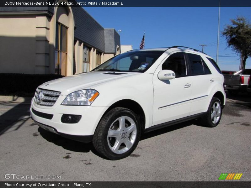 Arctic White / Macadamia 2008 Mercedes-Benz ML 350 4Matic