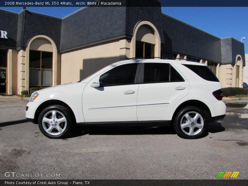 Arctic White / Macadamia 2008 Mercedes-Benz ML 350 4Matic