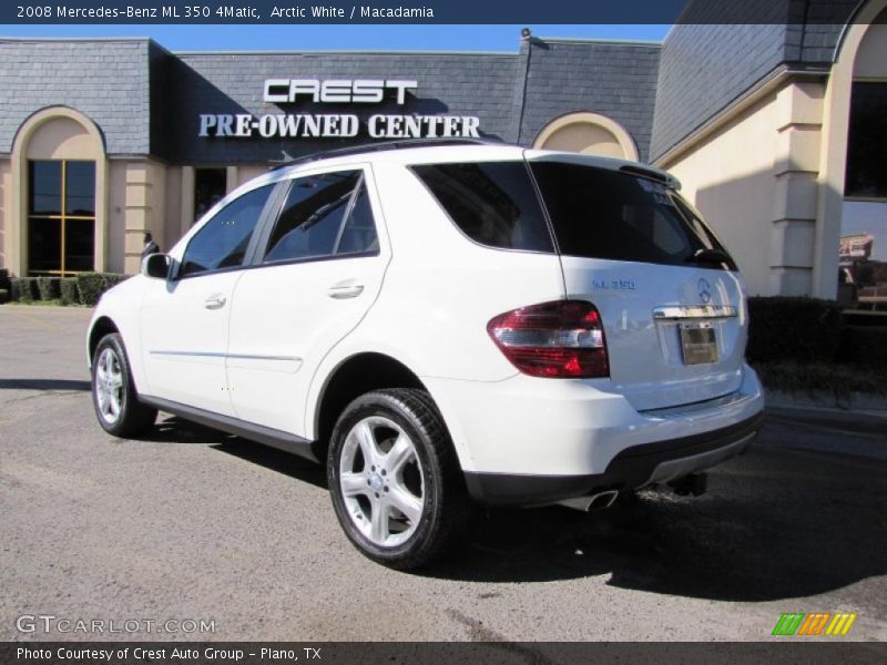 Arctic White / Macadamia 2008 Mercedes-Benz ML 350 4Matic
